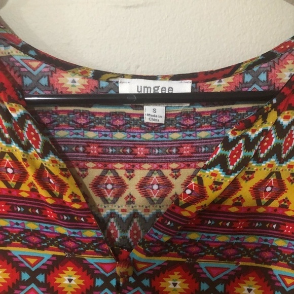 Umgee Free Spirit Swing Dress SZ S - Picture 4 of 10